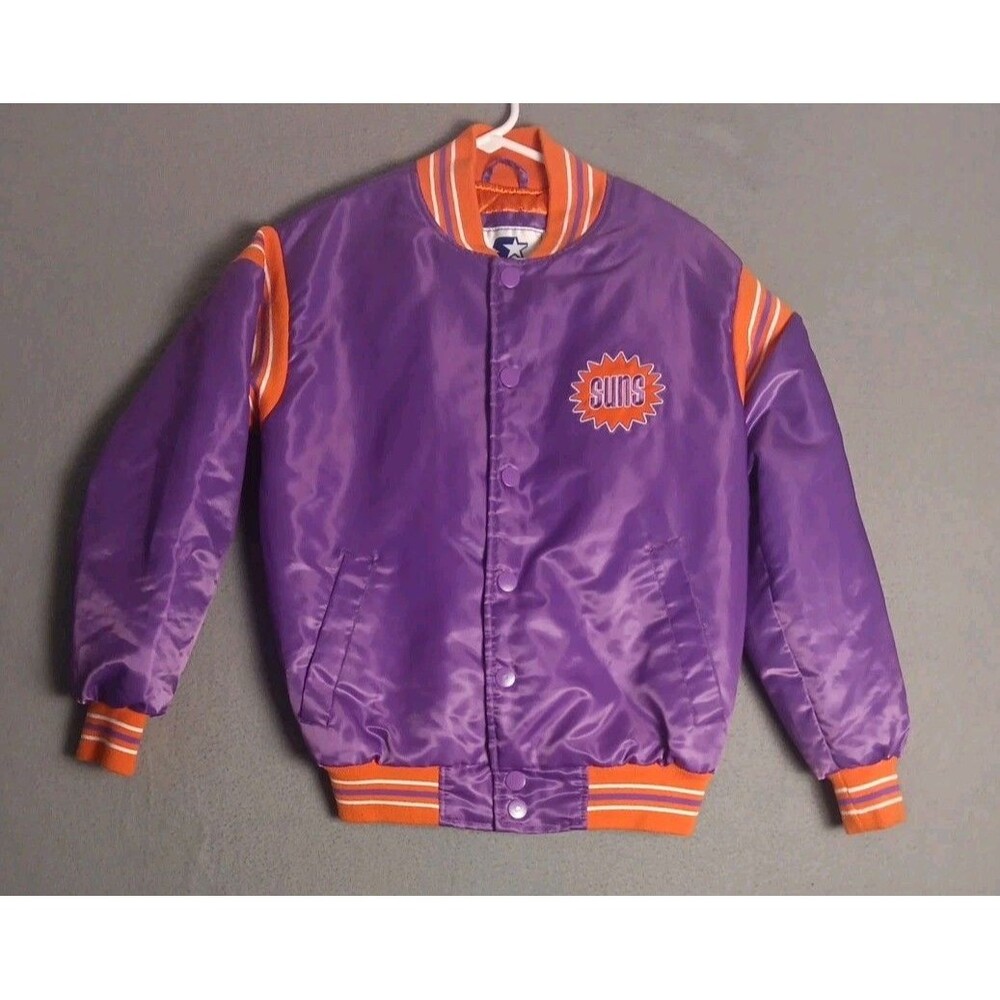Starter Phoenix Suns Youth Small (8-10)  Bomber Jacket 80s Retro Replica